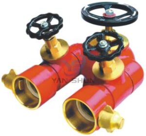 100mm Copper Alloy Individual Control Twin Outlet Valve