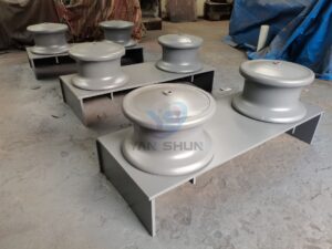 2-roller type Open Design JIS F2014-1987 Fairlead Rollers Carbon Steel Grey Iron Casting