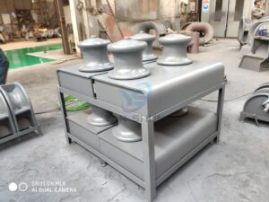 2-roller type Open Design JIS F2014-1987 Fairlead Rollers Carbon Steel Grey Iron Casting