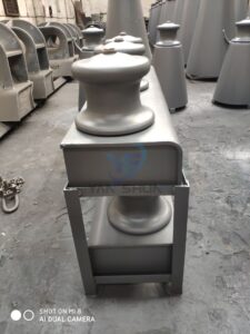 3-roller type Open Design JIS F2014-1987 Fairlead Rollers Carbon Steel Grey Iron Casting