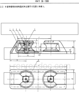 CBT 38-1999 Fairlead Chocks type B