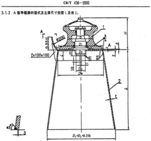 CBT 436-2000 Single Roller Fairlead with Cleat Cleat Fairlead With Single-roller type A
