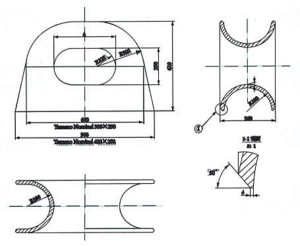 Deck-mounted Chock NS 2590 Steel Casting