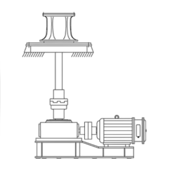 Electric Capstan type C, Prime Motor and Gearbox installed at the Cabin Bottom Deck