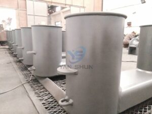 ISO 13795 Double Bollards type A with Compact Base Plate Weldable Steel Plates