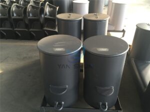ISO 13795 Double Bollards type A with Compact Base Plate Weldable Steel Plates