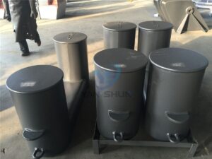 ISO 13795 Double Bollards type A with Compact Base Plate Weldable Steel Plates