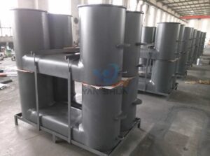 ISO 13795 Double Bollards type A with Compact Base Plate Weldable Steel Plates