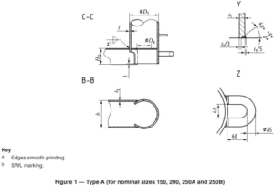 ISO 13795 Double Bollards type A with Compact Base Plate Weldable Steel Plates