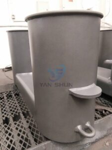 ISO 13795 Double Bollards type A with Compact Base Plate Weldable Steel Plates