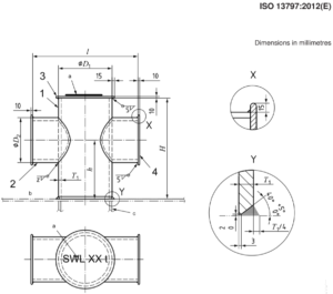 ISO 13797 Cruciform Bollards Weldable Steel Plates Tubes