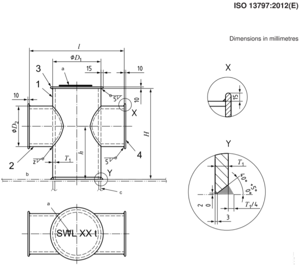 ISO 13797 Cruciform Bollards Weldable Steel Plates Tubes