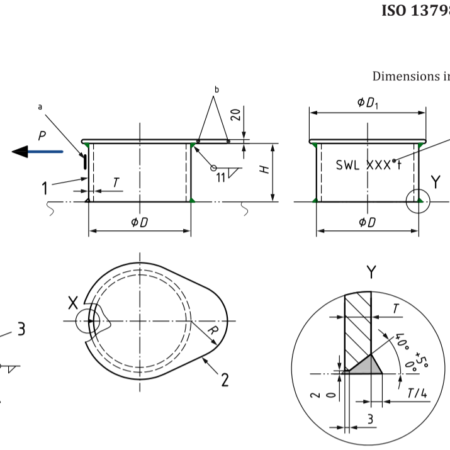 ISO 13798 Recessed Bitts Weldable Steel Plates Tubes