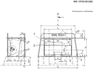 ISO 13742-2020 Universal Fairleads type 3R 3-roller withOUT Upper Roller Weldable Steel Plates