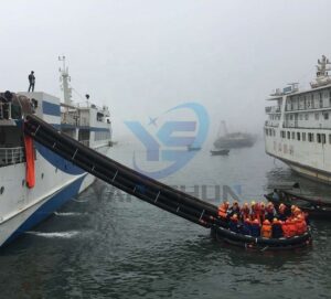 Inclined Single Chute Passage Marine Evacuation System