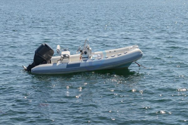 Inflatable Boat with Outboard Engine