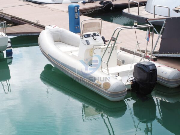 Inflatable Boat with Outboard Motor