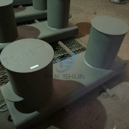 JIS F2001-1995 Double Bollards Double Bitts Welded Steel Plates