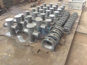 JIS F2804-1976 Ships' Cross Bitts Cruciform Bollards Carbon Steel