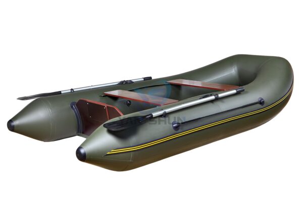 PVC Inflatable Rubber Boat, double seater, twin, with Oars